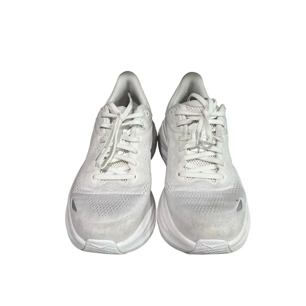 HOKA One One Bondi 9 Women’s 8 B White Running Walking Shoes 1162012 WWH